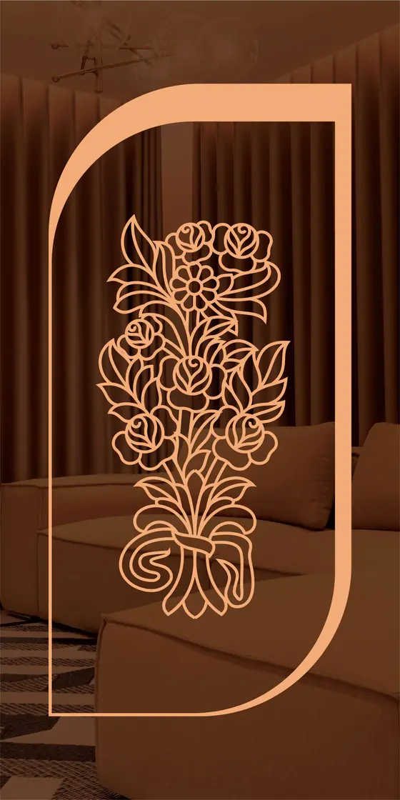 Etched design No. 459 in Rose Gold