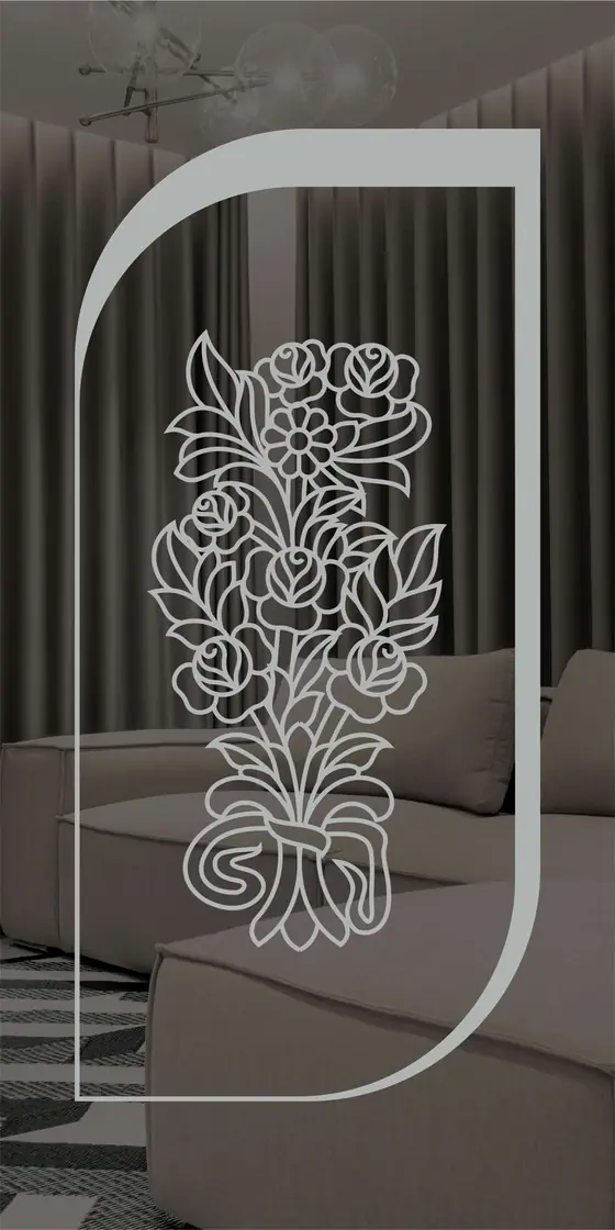 Etched design No. 459 in Silver