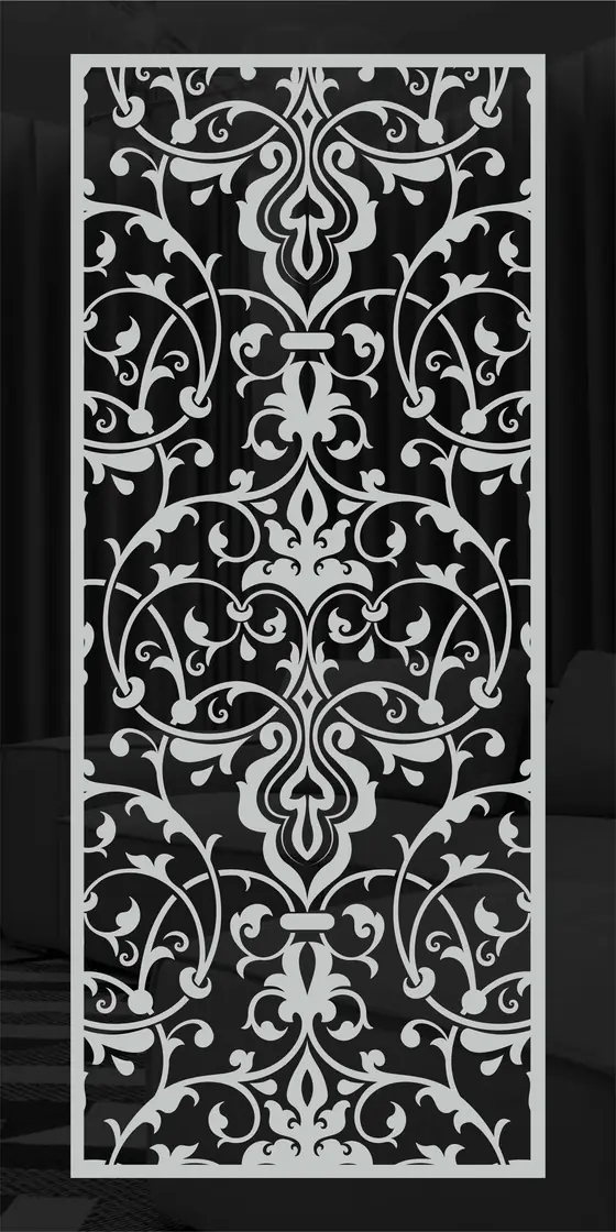 Etched design No. 460 in Black