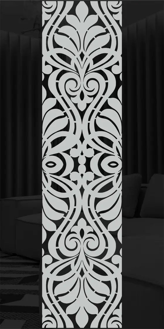 Etched design No. 462 in Black