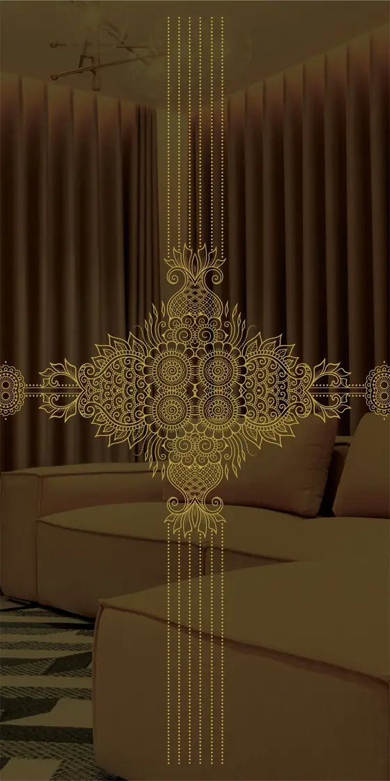 Etched design No. 464 in Gold