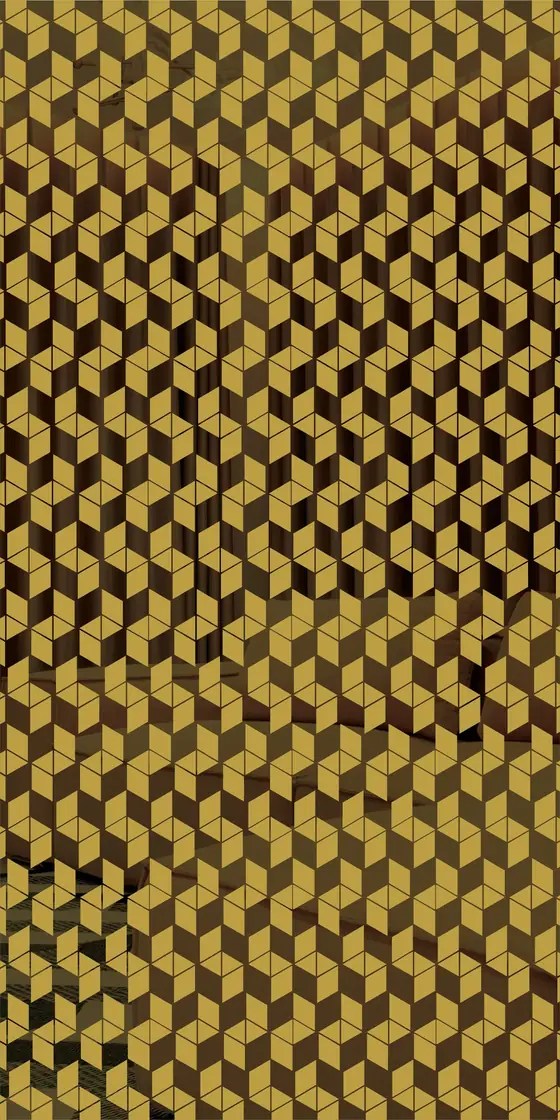 Etched design No. 465 in Gold