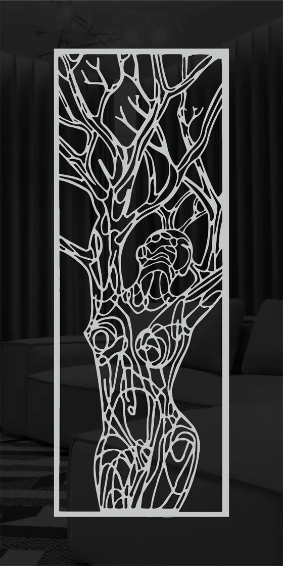 Etched design No. 466 in Black
