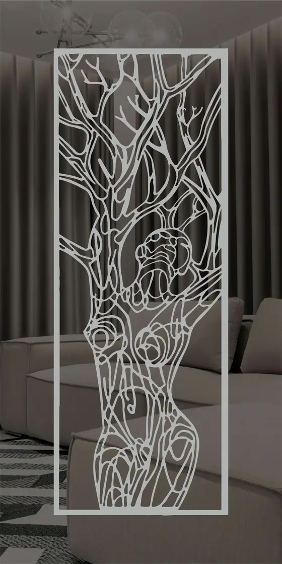 Etched design No. 466 in Silver
