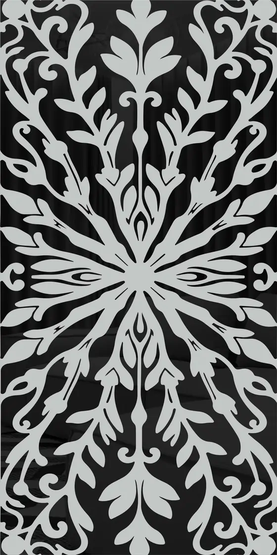 Etched design No. 467 in Black