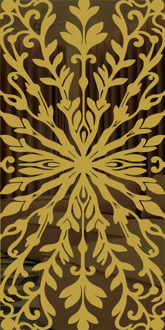 Etched design No. 467 in Gold