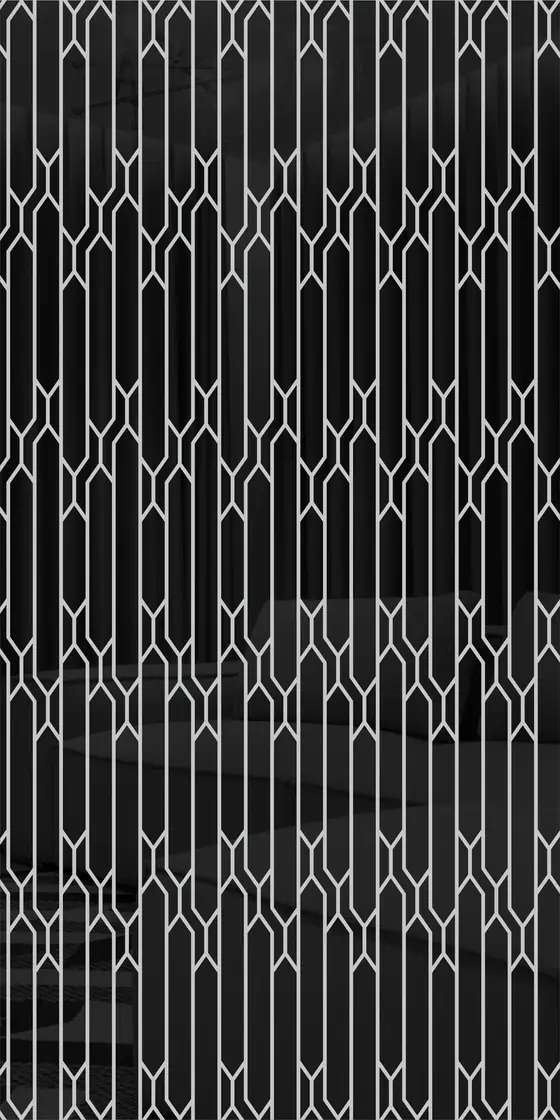 Etched design No. 468 in Black