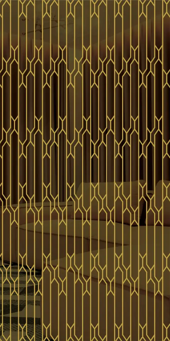Etched design No. 468 in Gold