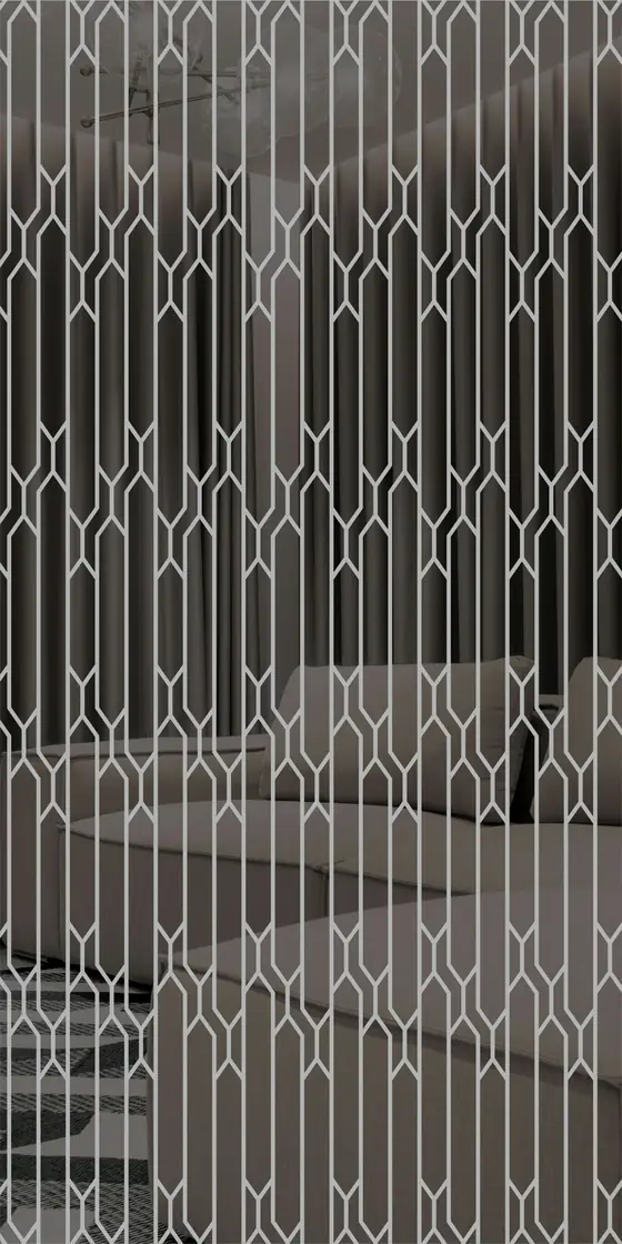 Etched design No. 468 in Silver