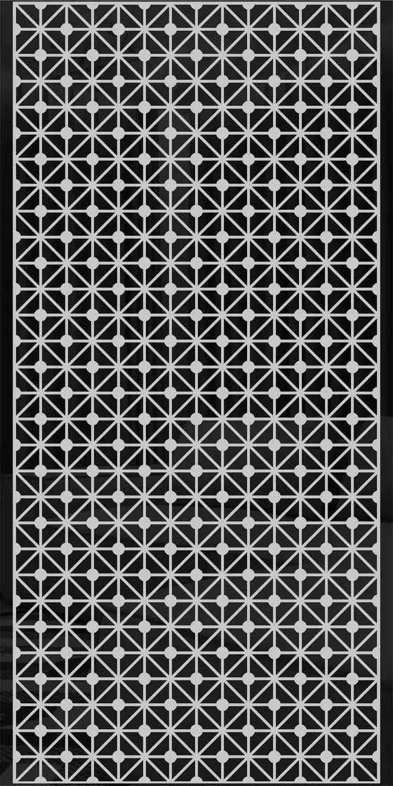 Etched design No. 472 in Black