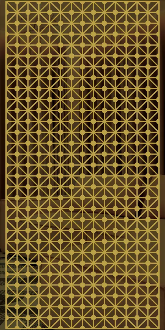 Etched design No. 472 in Gold