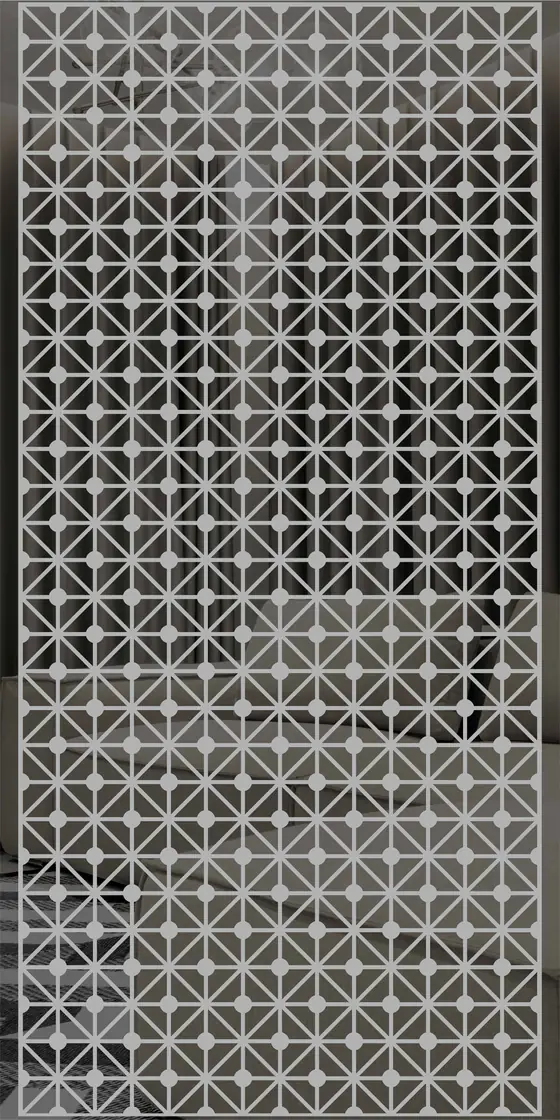 Etched design No. 472 in Silver