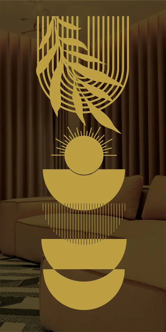 Etched design No. 473 in Gold