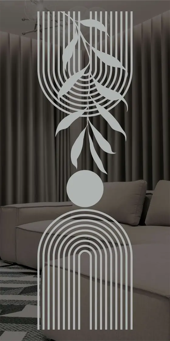 Etched design No. 474 in Silver
