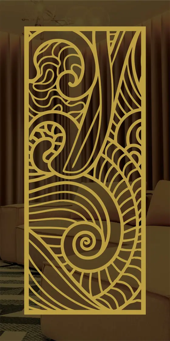 Etched design No. 476 in Gold