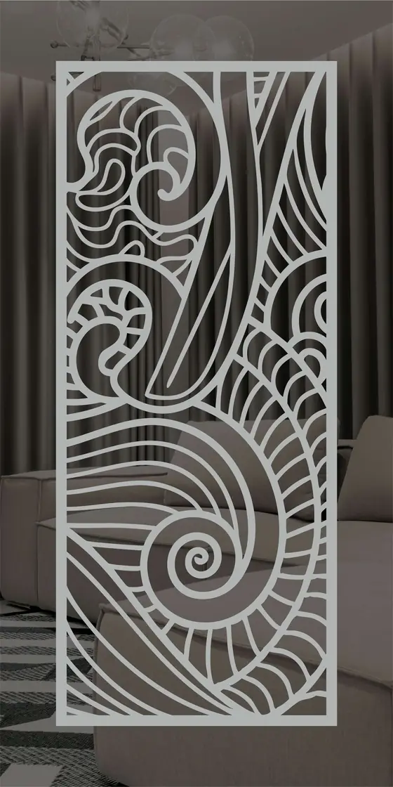 Etched design No. 476 in Silver
