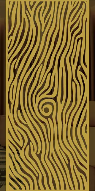 Etched stainless steel design No. 478, gold preview