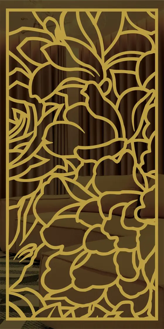 Etched design No. 480 in Gold