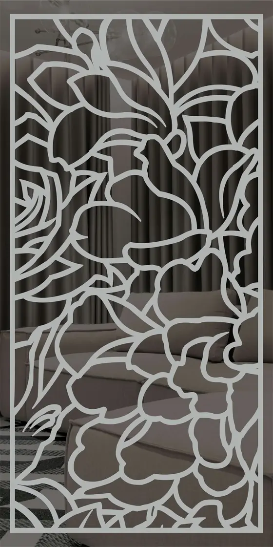 Etched design No. 480 in Silver