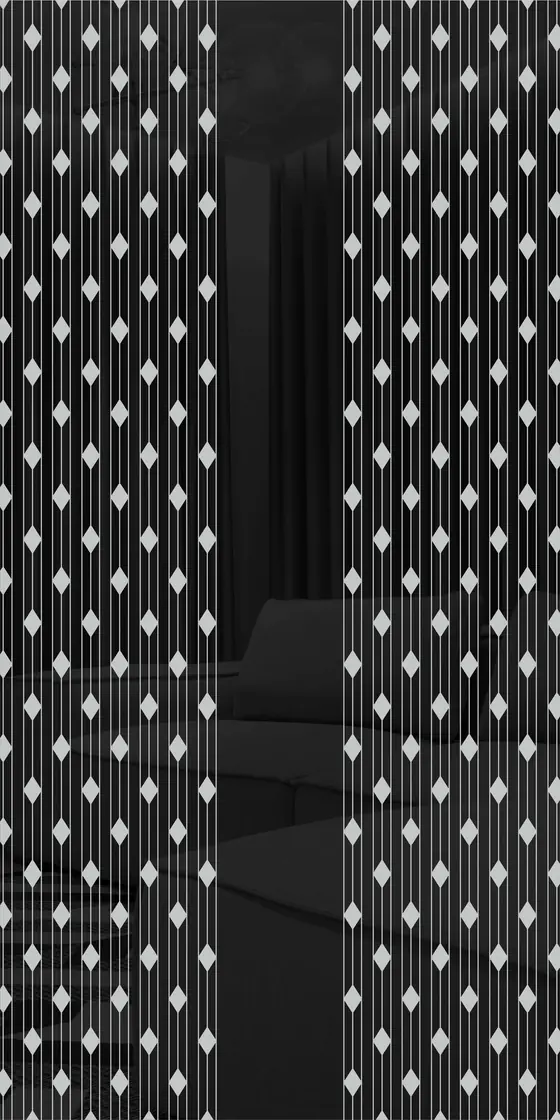 Etched design No. 482 in Black