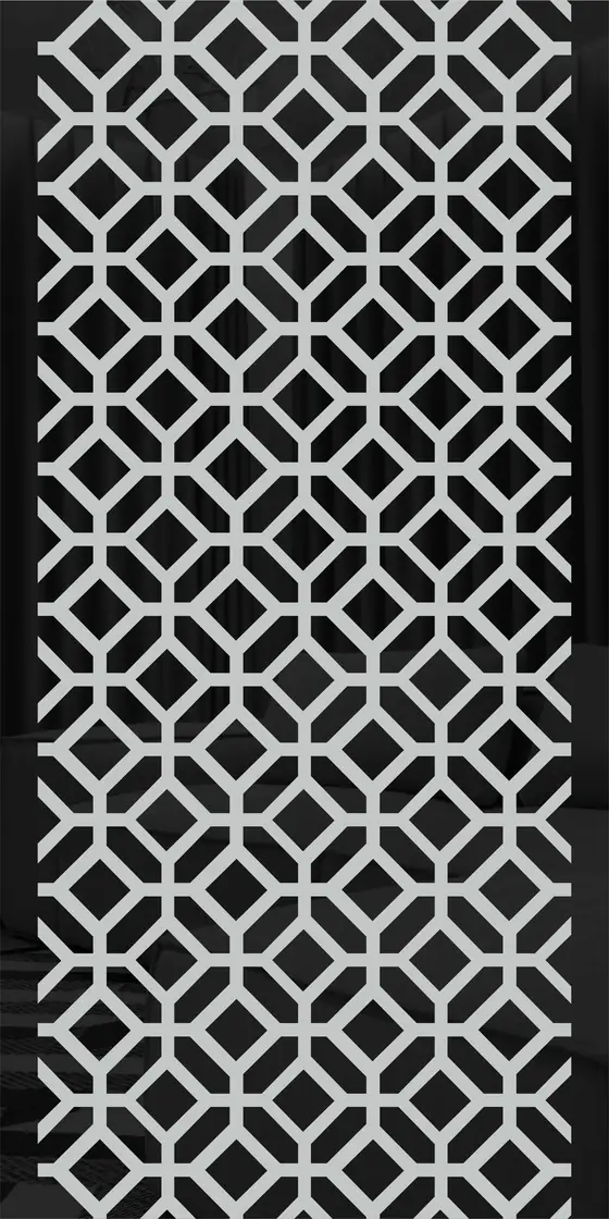 Etched design No. 483 in Black