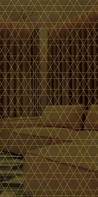Etched stainless steel design No. 484, gold preview
