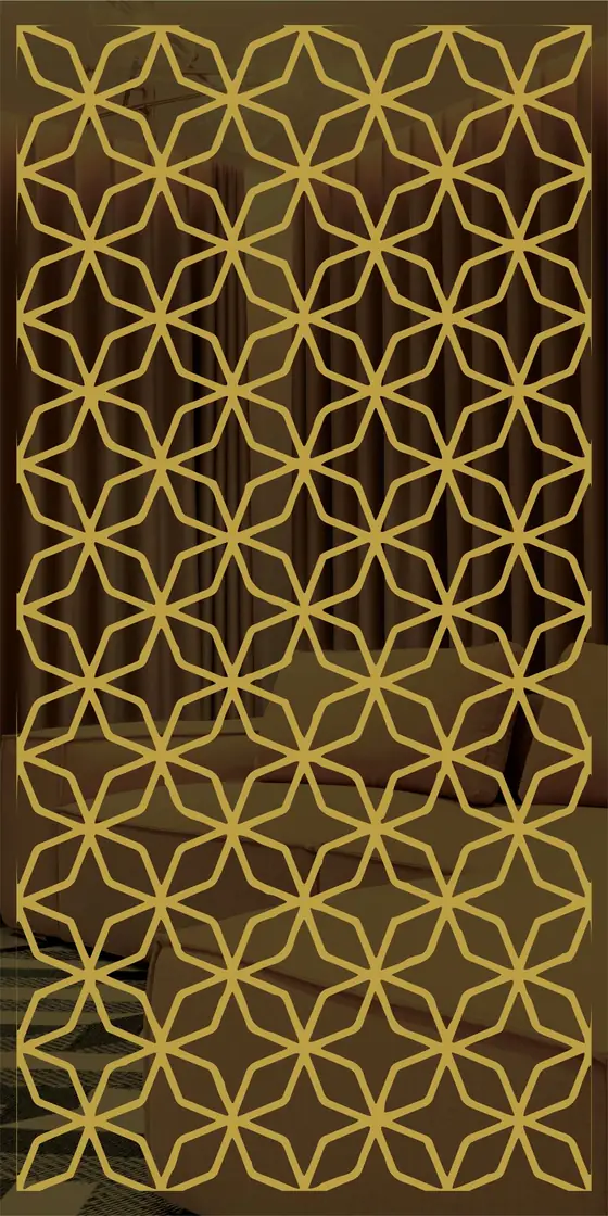 Etched design No. 485 in Gold