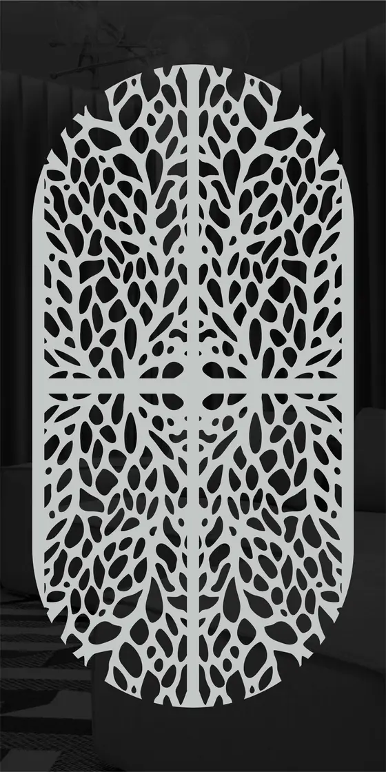 Etched design No. 487 in Black