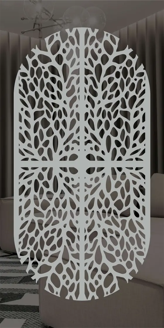 Etched design No. 487 in Silver