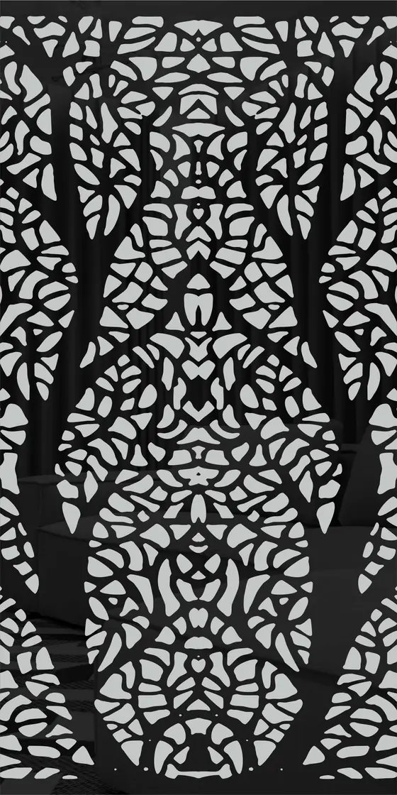 Etched design No. 489 in Black