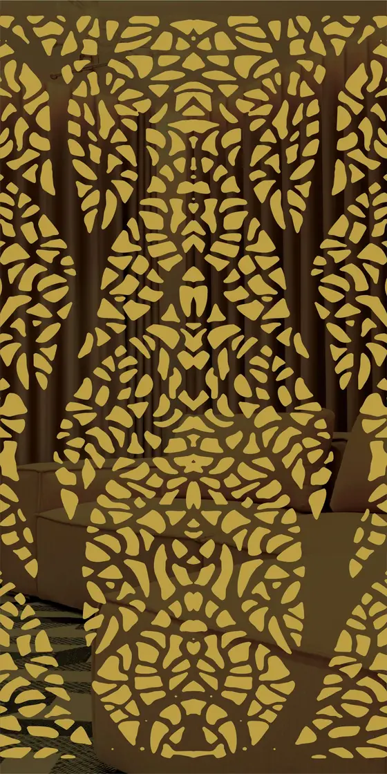 Etched design No. 489 in Gold