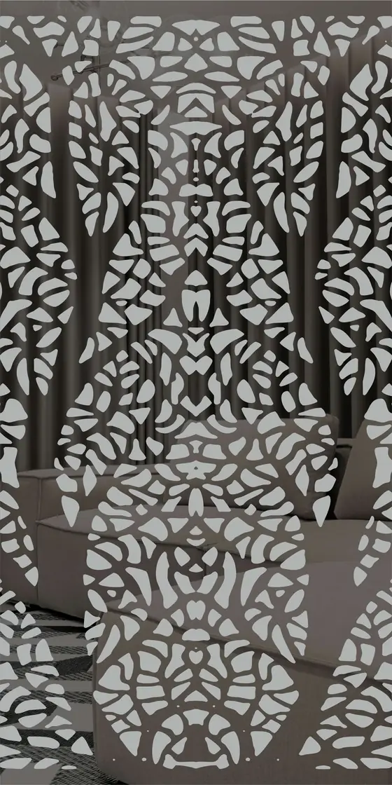 Etched design No. 489 in Silver