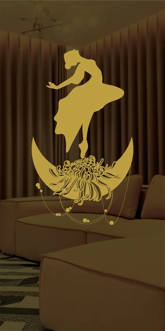 Etched design No. 490 in Gold
