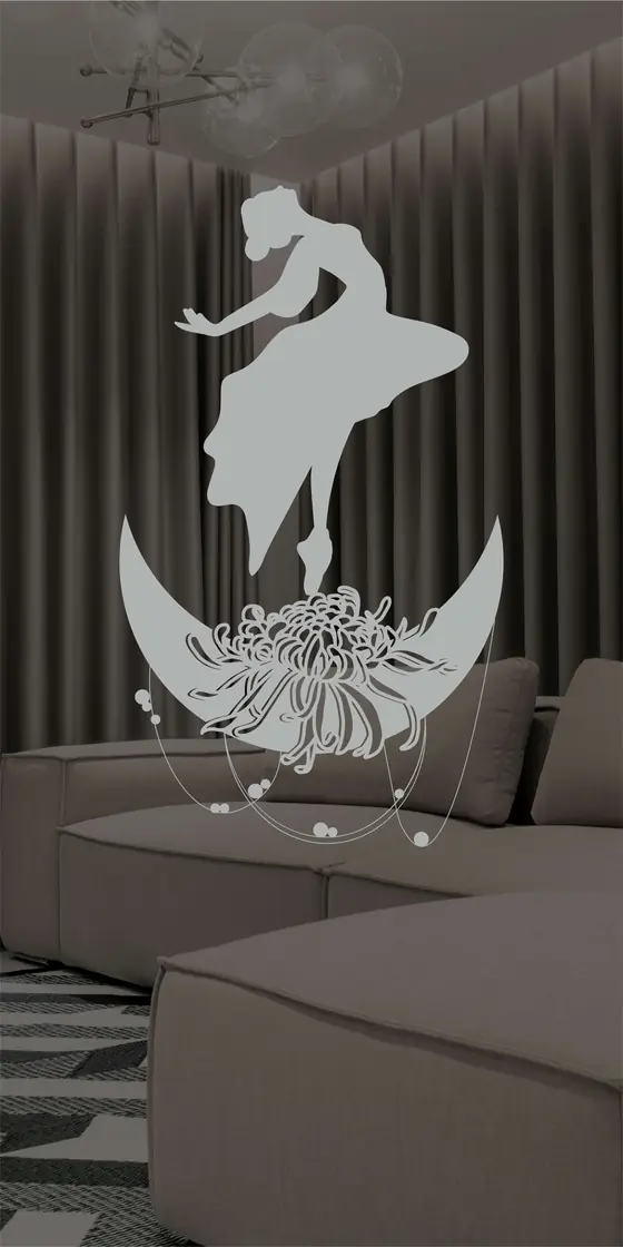Etched design No. 490 in Silver