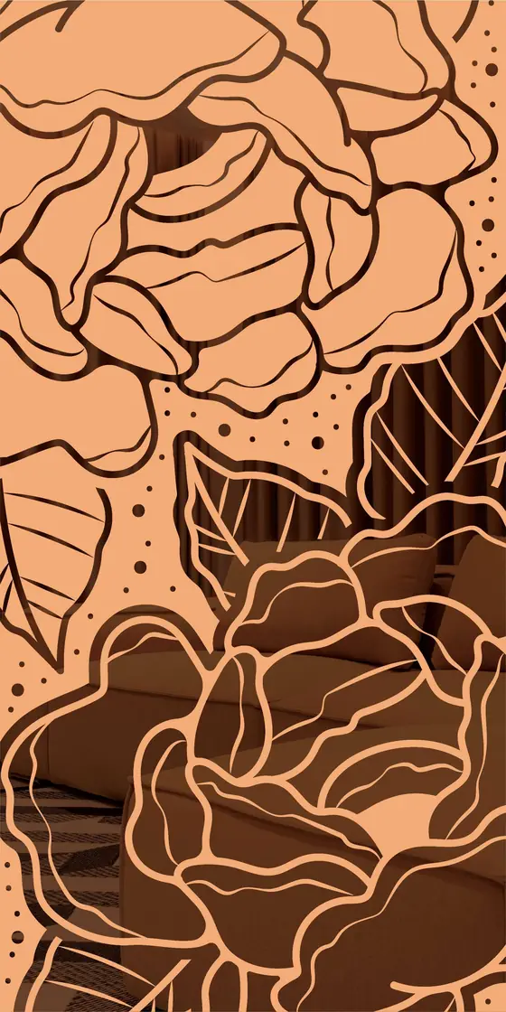 Etched design No. 491 in Rose Gold