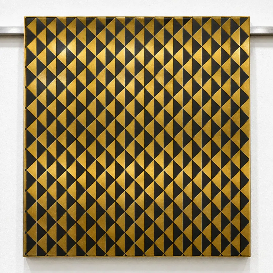 Geometric etched pattern