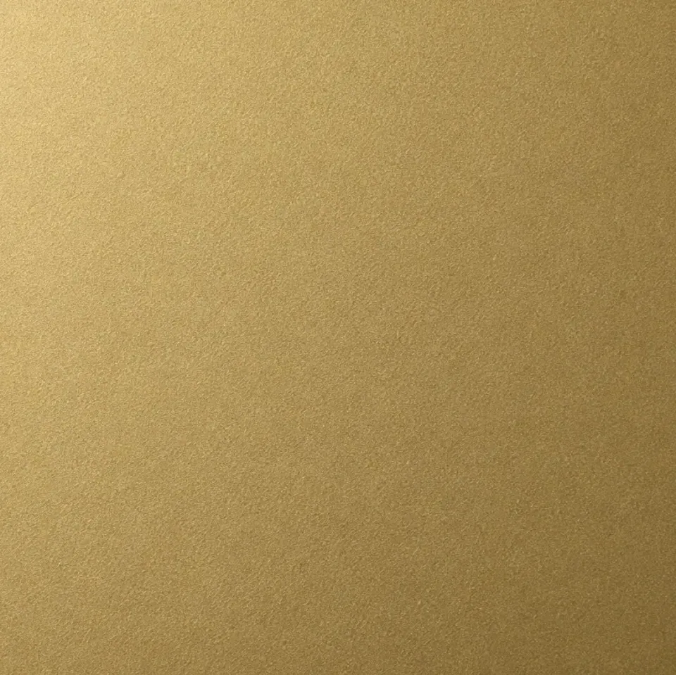 Studio visual of a Gold Bead Blast stainless steel sheet