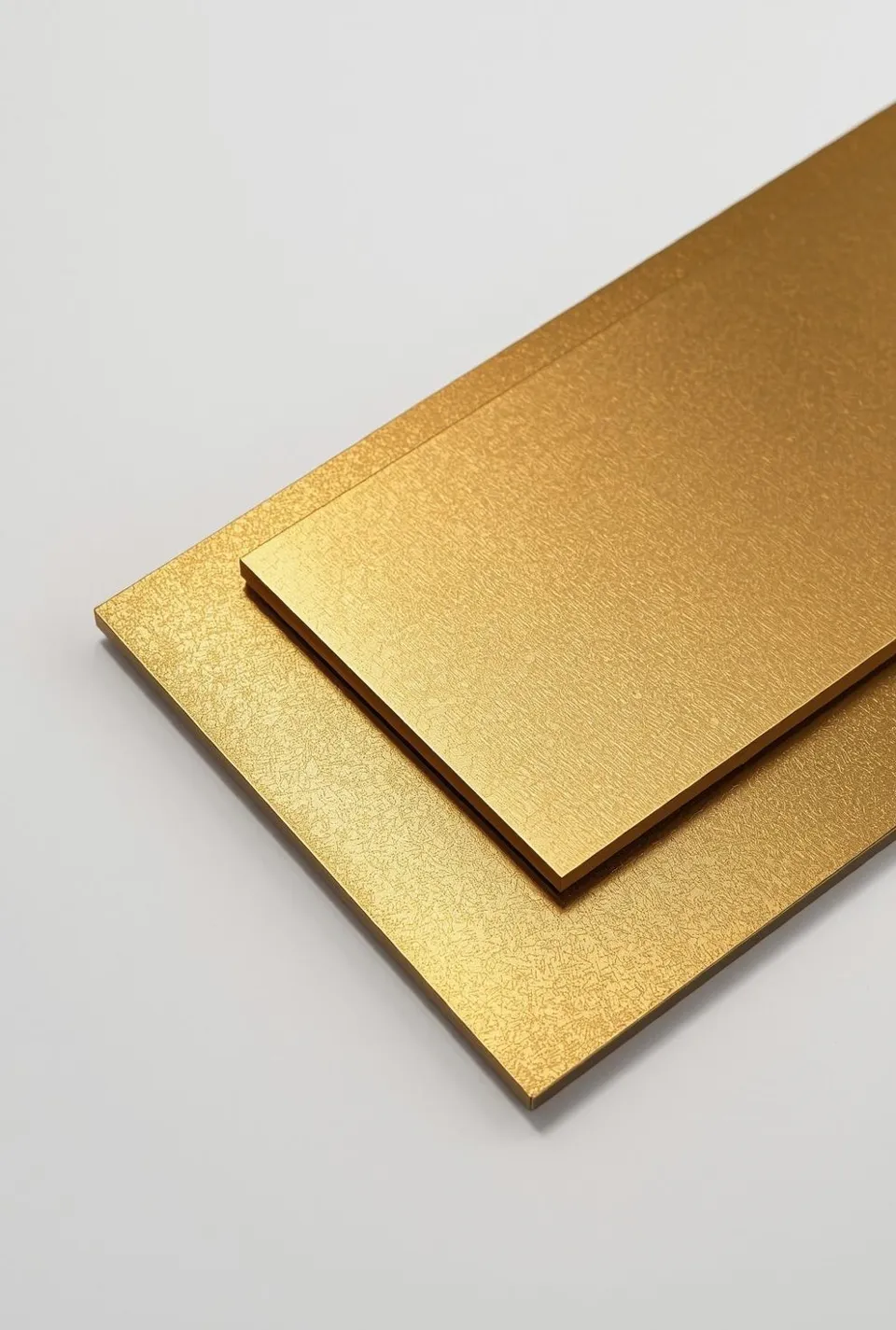 Gold bead blast stainless steel sheets, even sand texture