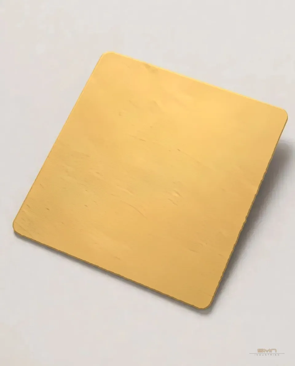 Gold no.4 matte stainless steel sheet sample (SMN-GMT-01)