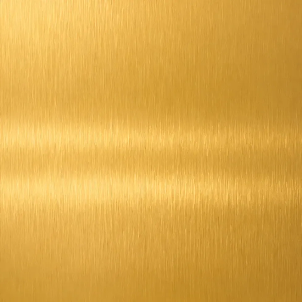 Studio visual of a Gold No.4 Matte stainless steel sheet