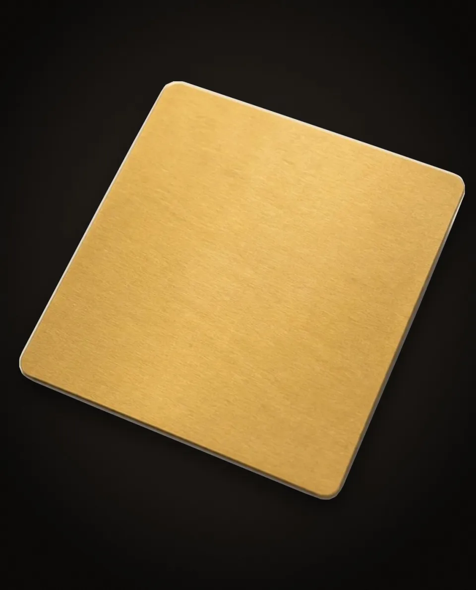 Gold No.4 Matte stainless steel sheet