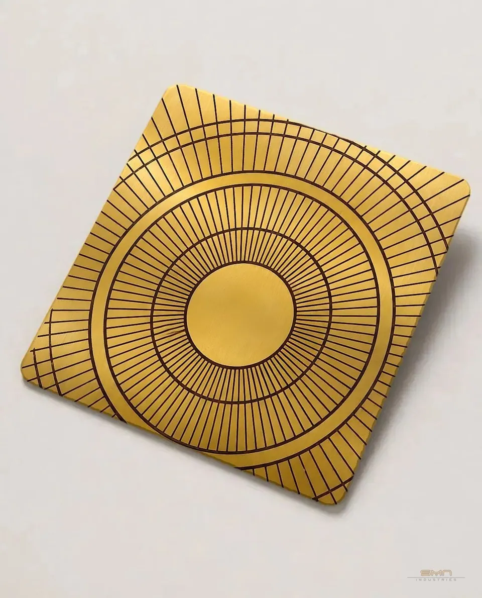 Custom metal finish stainless steel sheet sample (SMN-SP-16)