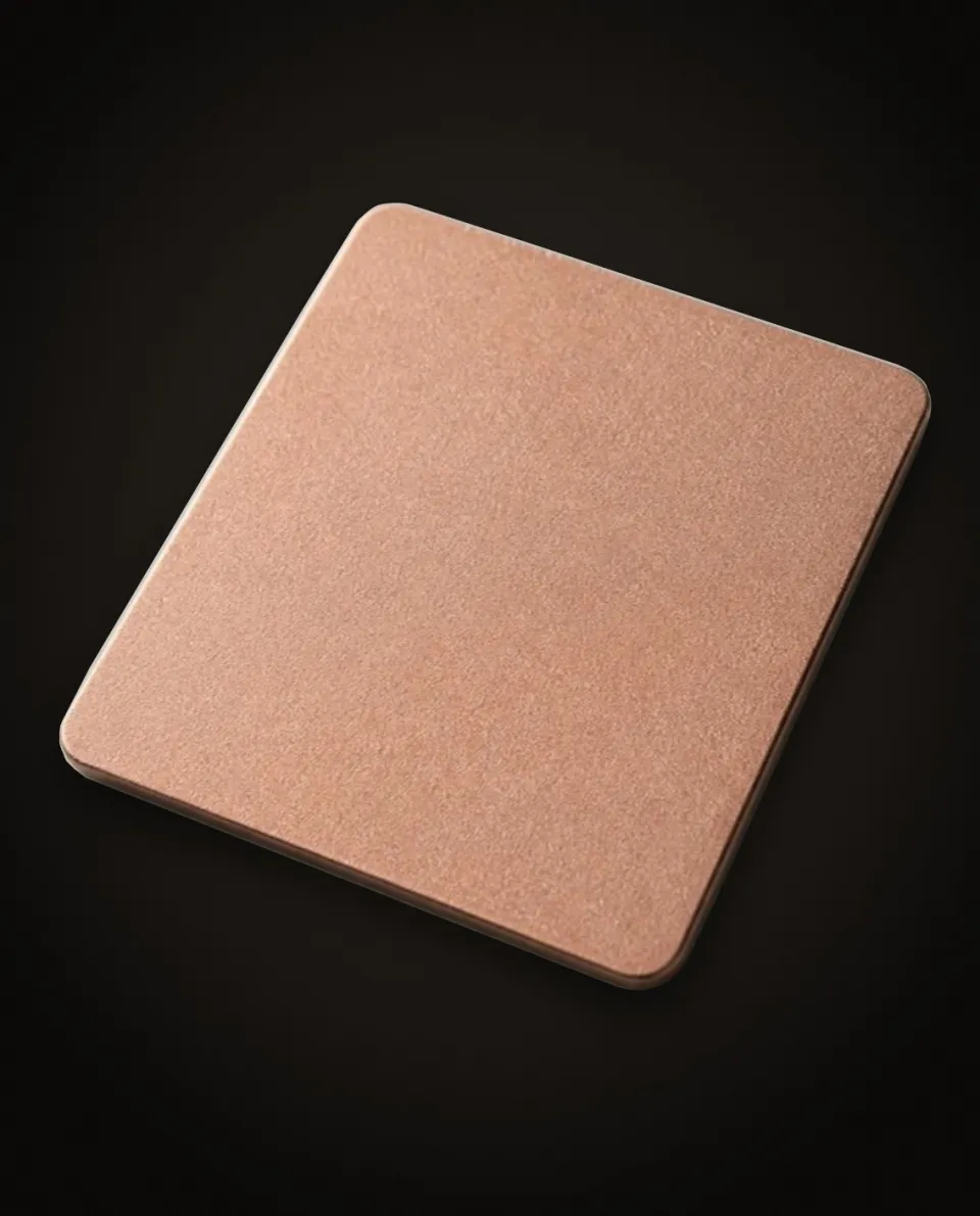 Rose Gold Bead Blast stainless steel sheet