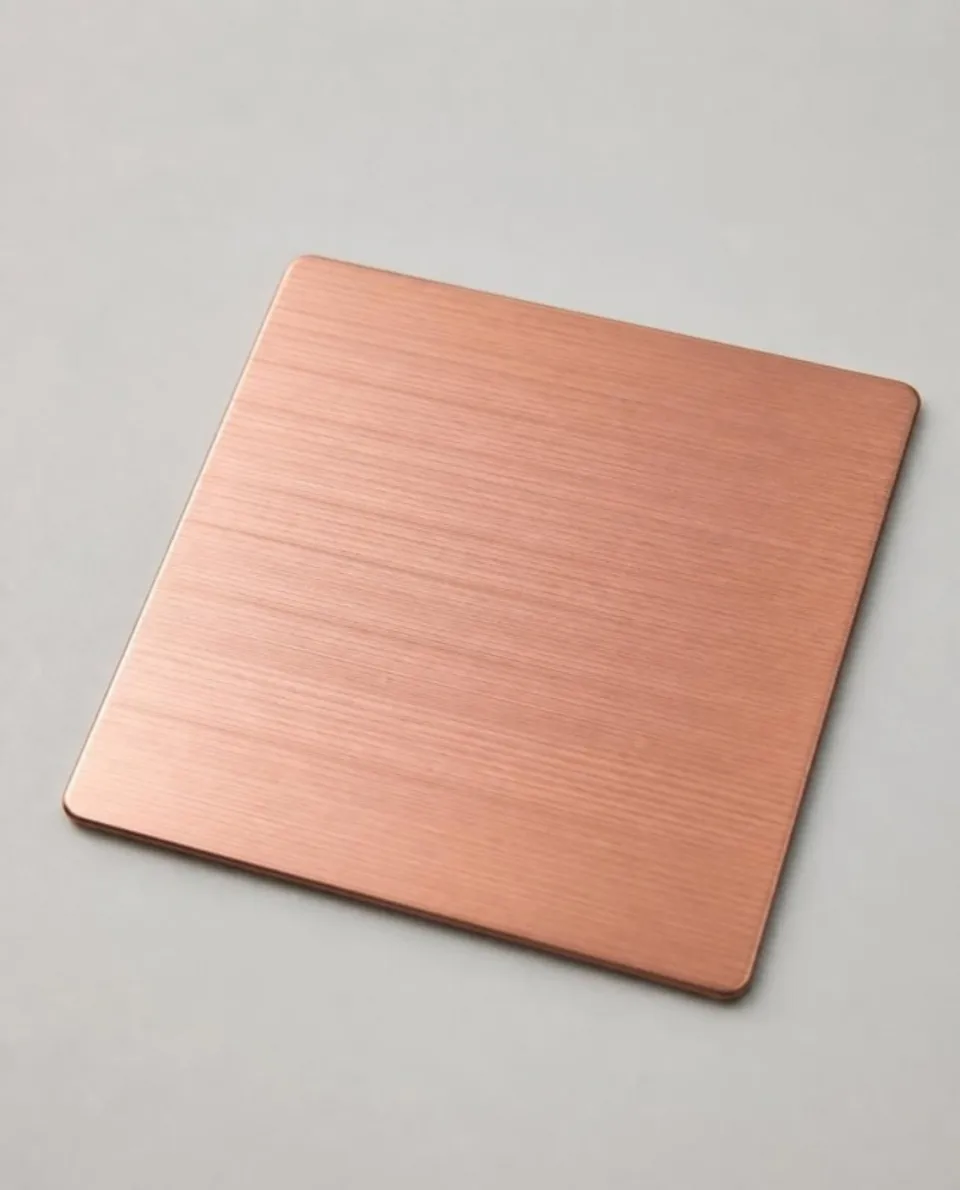 Hairline stainless steel finish